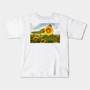 Sunflower and Bees Kids T-Shirt